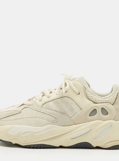 Yeezy x Adidas Cream Fabric and Suede Yeezy Boost 700 Lace Up Sneakers Size 40
