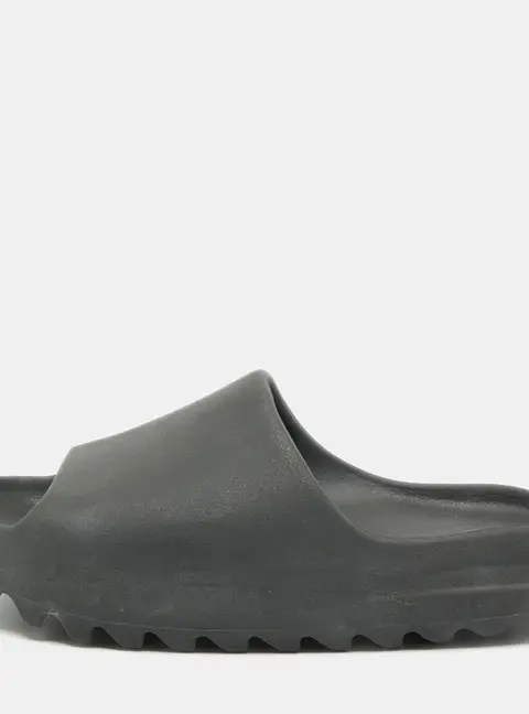 Yeezy x Adidas Slide Size 44.5 Black Rubber Slide Sandals
