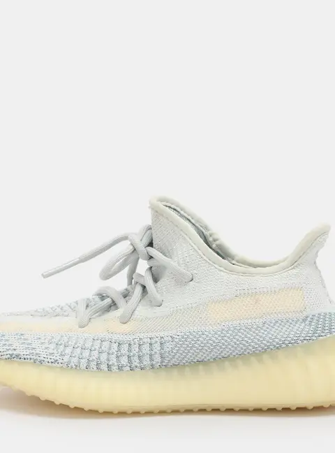 Yeezy x Adidas Cloud/White Knit Fabric Boost 350 V2 Low Top Sneakers Size 36