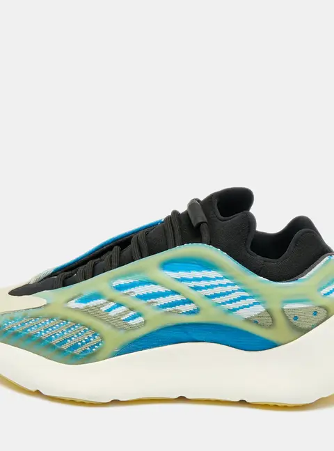 Yeezy x Adidas Blue/White Knit Fabric 700 V3 Arzareth Sneakers Size 42 2/3