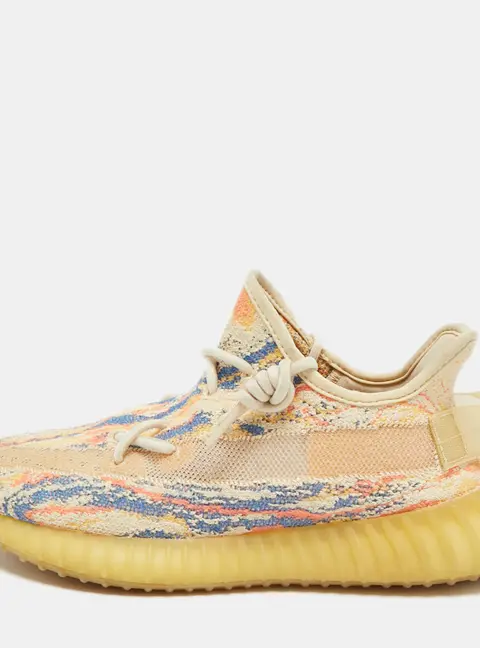 Yeezy x Adidas Boost 350 V2 MX Oat Size 39 1/3 Multicolor Knit Fabric Low Top Sneakers