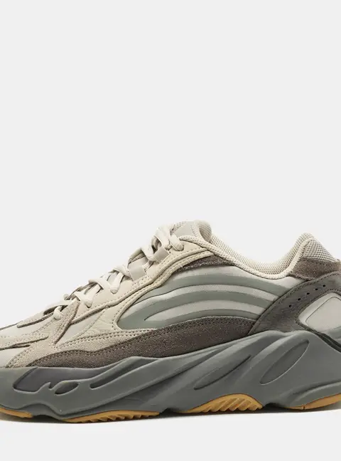Yeezy x Adidas 700 V2 Tephra Size 44 Grey Canvas and Suede Low Top Sneakers