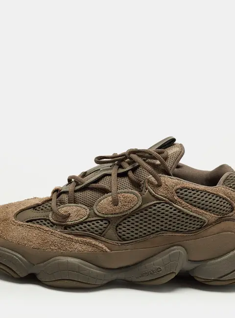 Yeezy x Adidas 500 Clay Brown Size 45 1/3 Brown Suede and Mesh Low Top Sneakers