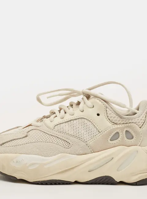 Yeezy x Adidas Yeezy Boost 700 Size 36 Cream Mesh and Suede Lace Up Sneakers