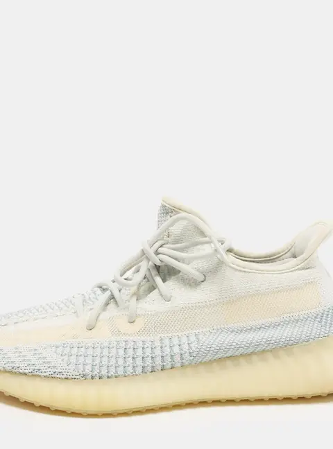 Yeezy x Adidas Boost 350 V2 Cloud (Non-Reflective) Size 44 Blue/White Knit Fabric Low Top Sneakers