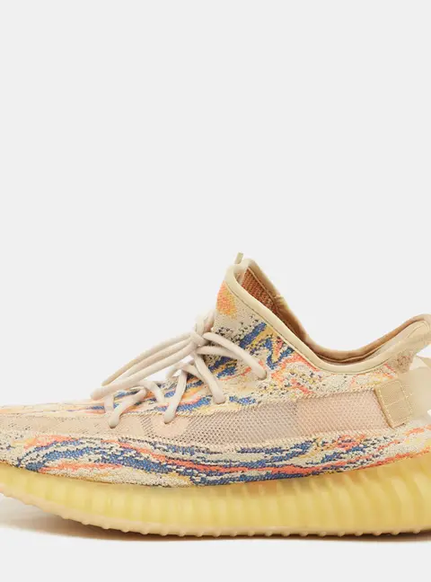 Yeezy x Adidas Boost 350 V2 'MX Oat Size 43.5 Multicolor Knit Fabric Low Top Sneakers