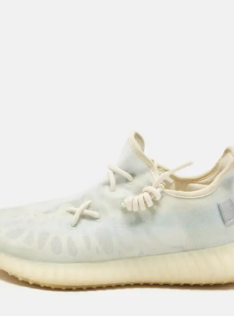 Yeezy x Adidas 350 V2 Mono Ice Size 42.5 Blue Mesh Lace Up Sneakers