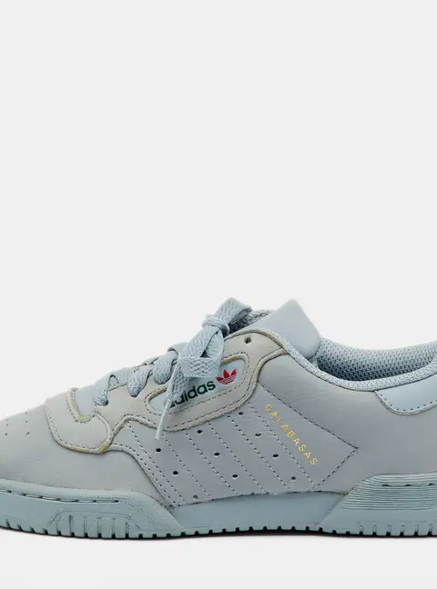 Yeezy x Adidas Grey Leather Adidas Yeezy Powerphase Calabasas Sneakers Size 36 2/3