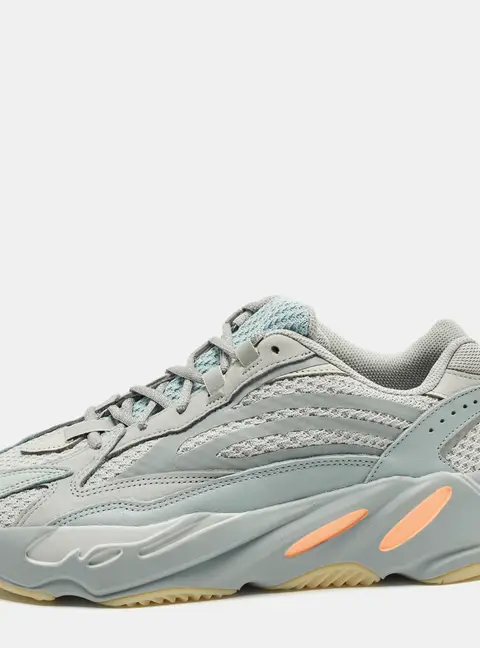 Yeezy x Adidas Boost 700 V2 Size 44 Blue/Grey Knit Fabric and Leather Low Top Sneakers