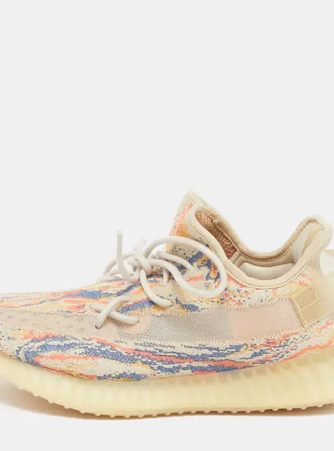 Yeezy x Adidas Boost 350 V2 MX Oat Size 41 1/3 Multicolor Knit Fabric Low Top Sneakers