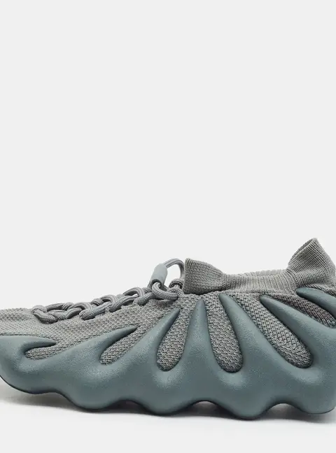 Yeezy x Adidas 450 Stone Marine Size 43 1/3 Grey Knit Fabric Low Top Sneakers