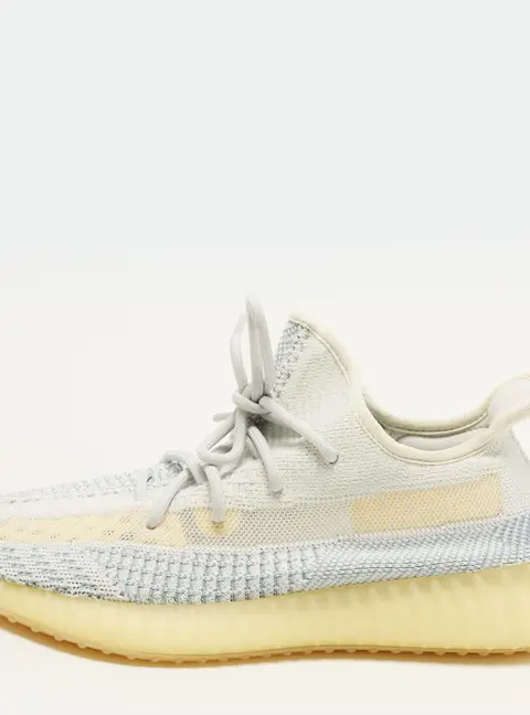 Yeezy x Adidas Boost 350 V2 Cloud (Non-Reflective) Size 44 Blue/White Knit Fabric Low Top Sneakers