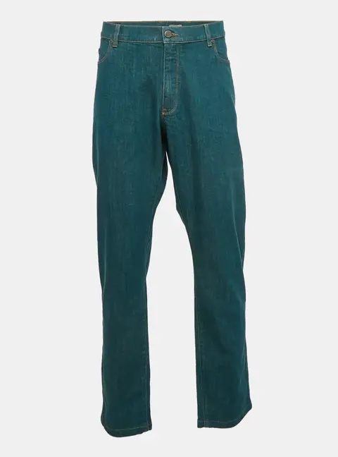 Z Zegna Teal Blue Denim Slim Fit Jeans 4XL Waist 44"