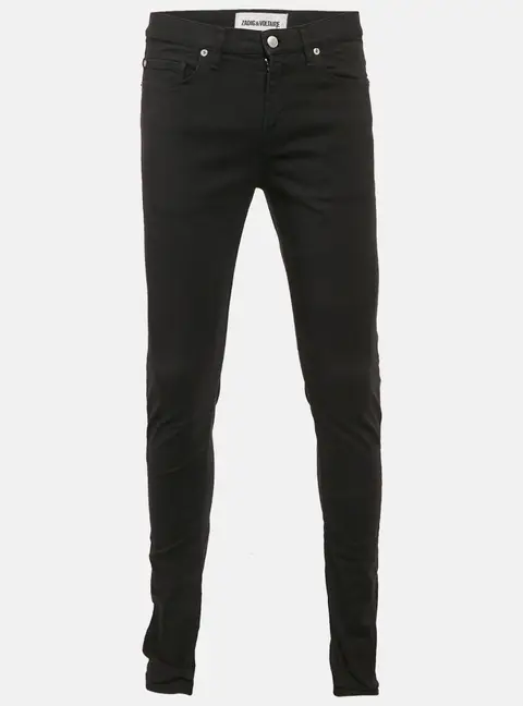 Zadig & Voltaire Black Denim Slim Fit David Jeans S Waist 31"