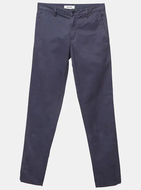 Zadig & Voltaire Blue Cotton Patrick Chino Trousers S
