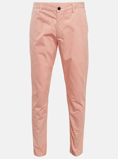Zadig & Voltaire Pink Cotton Patrick Chino Trousers L