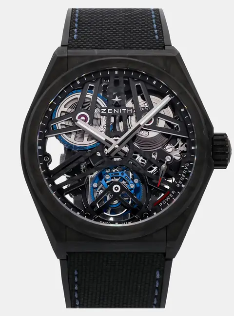 Zenith Defy Fusee Tourbillon 10.9000.4805/78.R916 Manual Winding Skeleton Dial Carbon Men's Wristwatch 44mm
