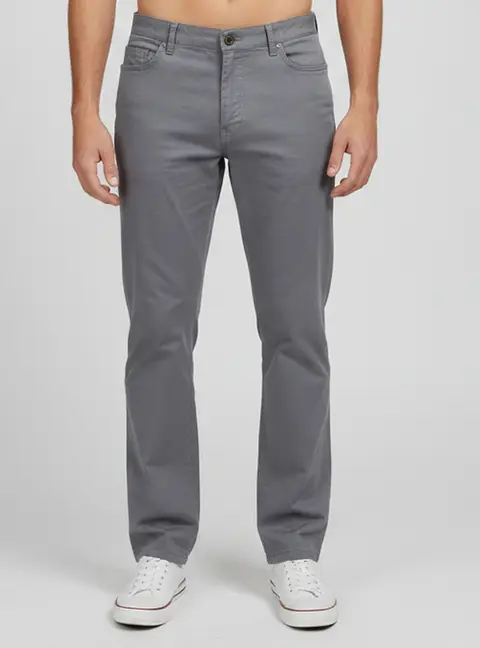 Zegna Grey Denim Straight Fit Jeans XL / Waist 39"