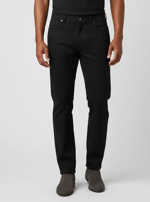 Zegna Black Stretch Cotton Slim-Fit City Jeans XL/Waist 38"