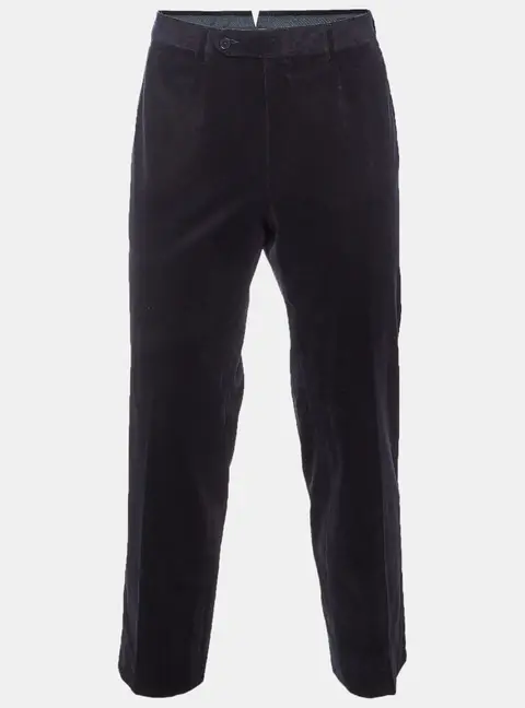 Zegna Cashco Midnight Blue Corduroy Su Misura Pants 2XL