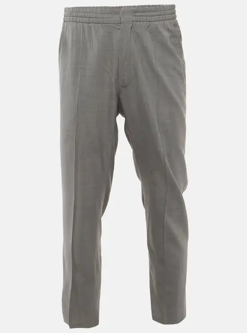 Zegna Grey Wool Sartorial Trousers XXXL