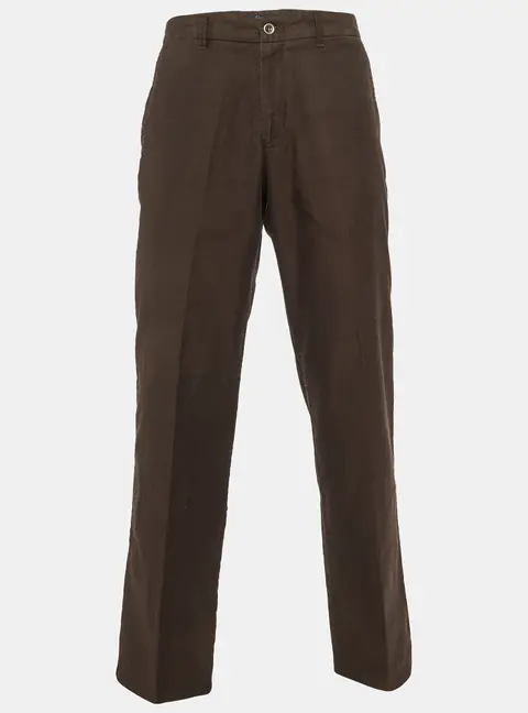Zegna Sport Brown Cotton Regular Fit Pants L/Waist 34"