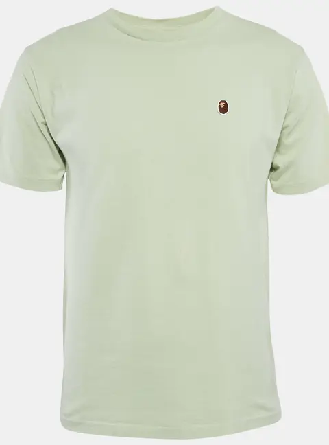 A Bathing Ape Green Cotton Crew Neck T-Shirt M