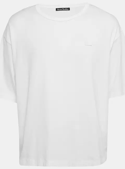 Acne Studios White Cotton Crew Neck T-Shirt XL