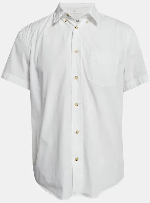 Acne Studios White Cotton Short Sleeve Shirt L