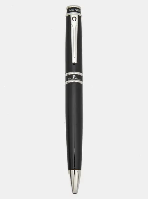 Aigner Resin Silver Tone Ballpoint Pen