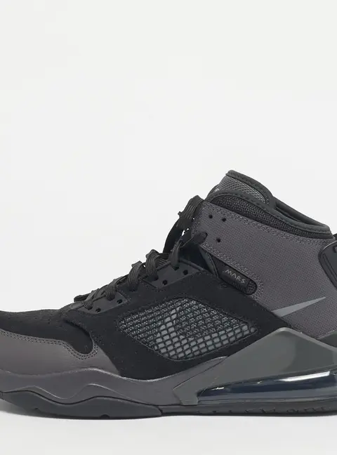 Air Jordans jordan son of mars Size 45 Black Coated Canvas, Leather and Suede High Top Sneakers