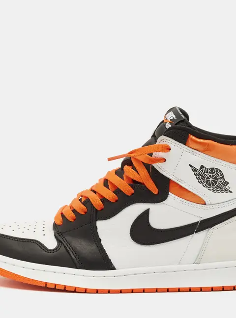 Air Jordans Jordan 1 Retro Electro Orange Size 45 Multicolor Leather High Top Sneakers