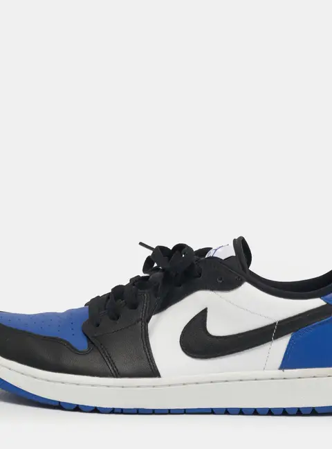 Air Jordans Jordan 1 Retro Golf Royal Toe Size 46 Multicolor Leather Low Top Sneakers
