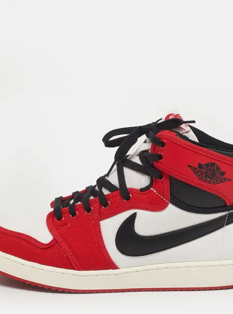 Air Jordans Jordan 1 Retro AJKO Chicago Size 45 Multicolor Canvas and Leather High Top Sneakers