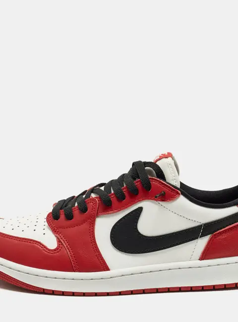 Air Jordans Jordan 1 OG Chicago Size 46 Multicolor Leather Low Top Sneakers
