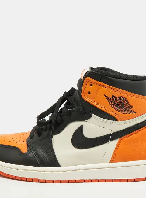Air Jordans Jordan 1 Retro Shattered Backboard Size 43 Multicolor Leather High Top Sneakers