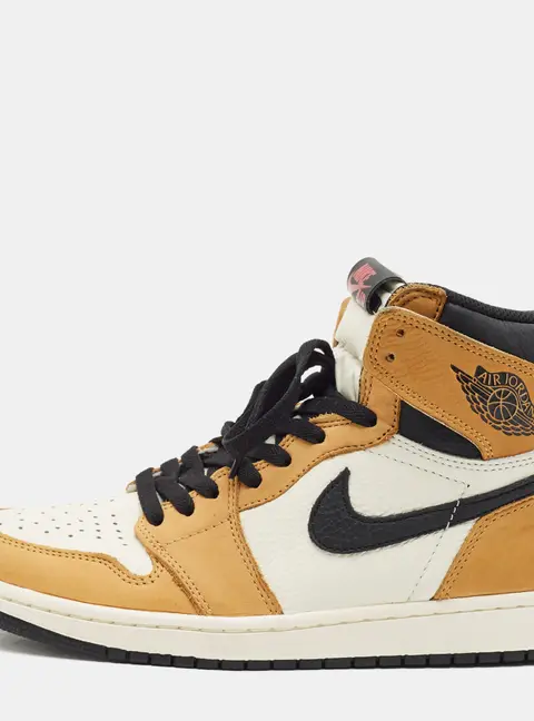 Air Jordans Jordan 1 Retro Rookie of the Year Size 42.5 Multicolor Nubuck and Leather High Top Sneakers