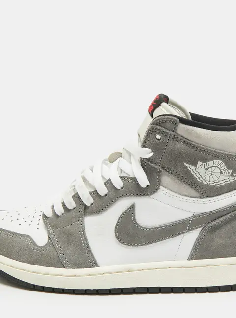 Air Jordans Jordan 1 Retro OG Washed Black Size 43 White/Grey Leather and Suede High Top Sneakers