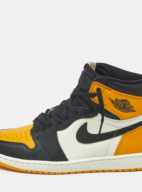 Air Jordans Jordan 1 Retro OG Taxi Size 46 Multicolor Leather High Top Sneakers