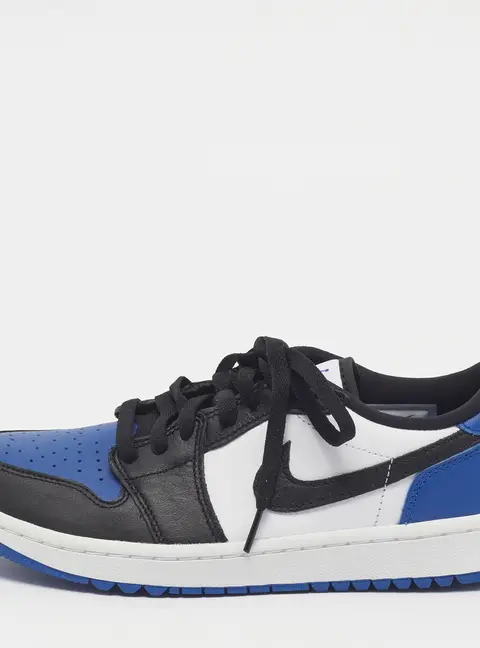 Air Jordans Jordan 1 Retro Golf Royal Toe Size 40.5 Multicolor Leather Low Top Sneakers