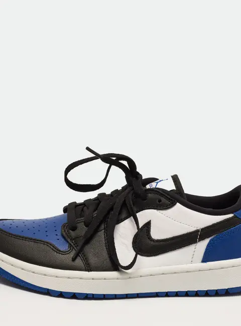 Air Jordans Jordan 1 Retro Golf Royal Toe Size 40 Multicolor Leather Low Top Sneakers