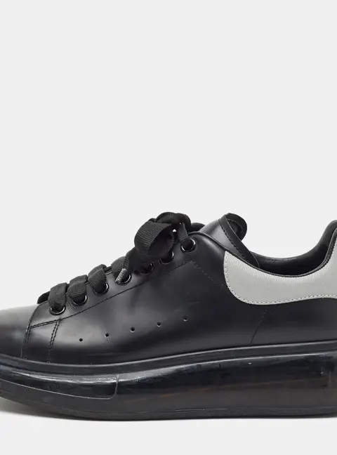 Alexander McQueen Oversized Size 42 Two Tone Leather Lace Up Sneakers