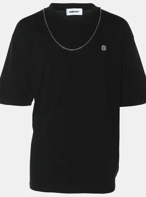 Ambush Black Jersey Logo Emroidered T-Shirt L