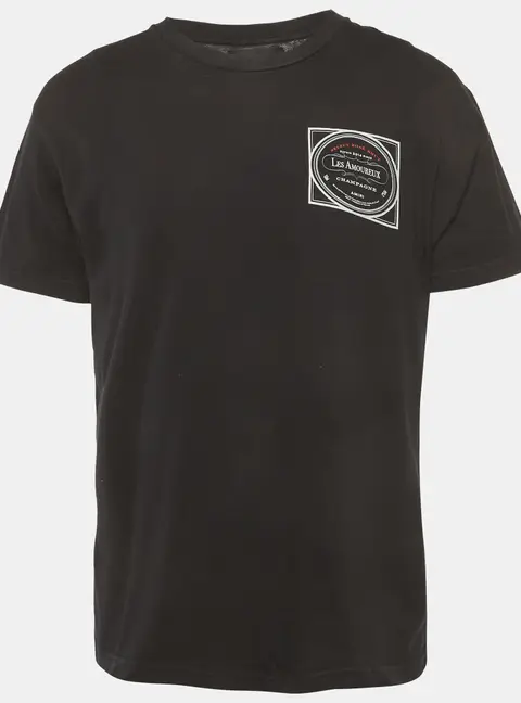 Amiri Black Printed Jersey T-Shirt XS