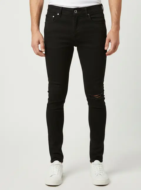 Amiri Black Distressed Denim Skinny Jeans M/Waist 32"