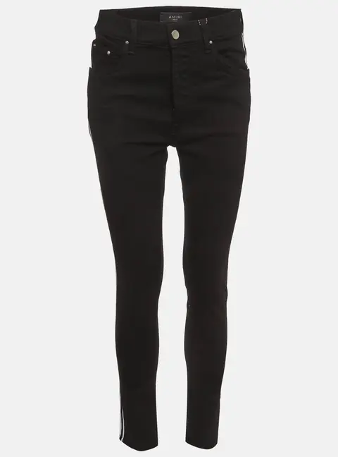 Amiri Black Side Stripe Denim Skinny Fit Jeans M /Waist 31"