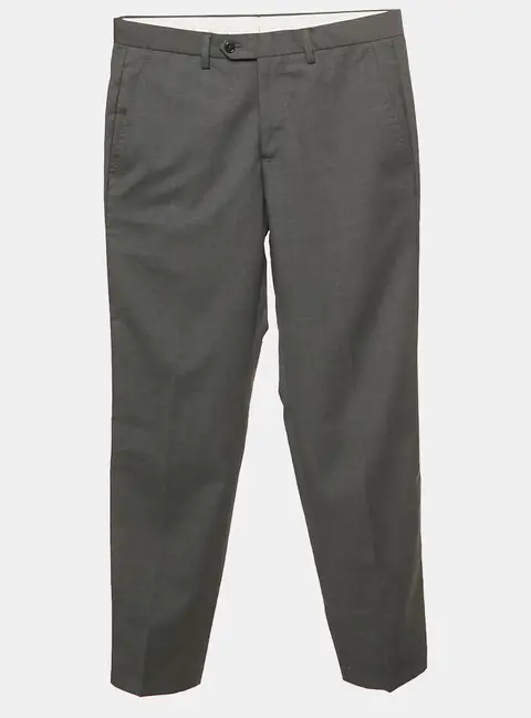 Armani Collezioni Dark Grey Wool Trousers S