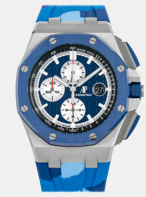 Audemars Piguet Royal Oak Offshore 26400SO.OO.A335CA.01 Automatic Chronograph Blue Dial Stainless Steel Men's Wristwatch 44mm
