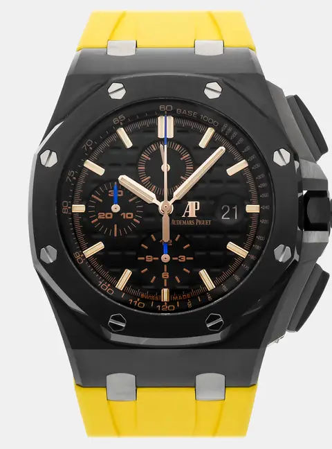 Audemars Piguet Royal Oak Offshore Chronograph 26405CE.OO.A002CA.02 Black Ceramic Automatic Chronograph Men's Wristwatch 44MM