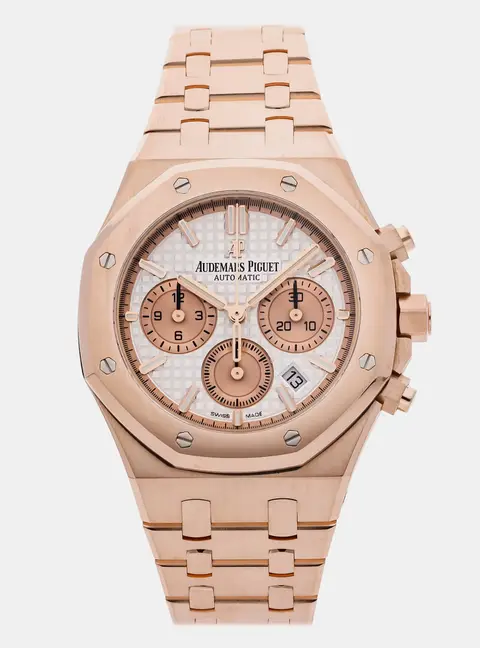 Audemars Piguet Royal Oak 26315OR.OO.1256OR.01 White Rose Gold Automatic Men's Wristwatch 38mm